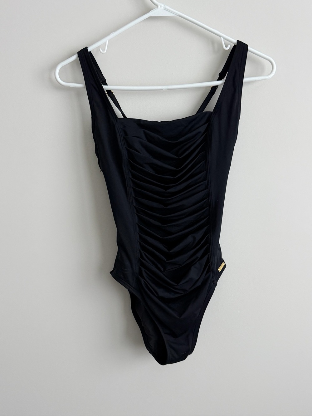 Calvin Klein Black Tummy Control One Piece Swimsuit Size 4 Slimming